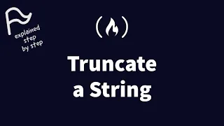 STEP BY STEP FreeCodeCamp - Truncate a String