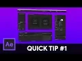 After Effects Quick Tip - Customizing your workspace