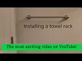 Installing a towel rack