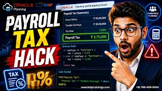 Oracle Planning Groovy Script Payroll Tax Calculation PBCS Business Rule