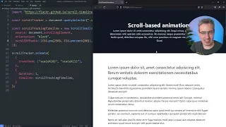 JavaScript Scroll Animation Tutorial Web Animations API ScrollTimeline