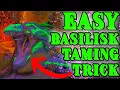 Easy BASILISK Taming Trick TAME ANY BASILISK Fast on Aberration