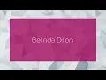 Belinda Dillon - appearance