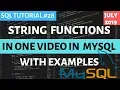 MySQL String Functions in SQL in One Hindi CONCAT REPLACE REVERSE UPPER ETC