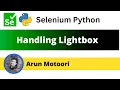 Handling Lightbox using Selenium Python Selenium Python