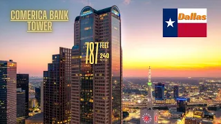 Comerica Bank Tower Dallas Texas USA skyscraper Dallas Texas world Drone Tour 4k Drone View