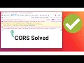 CORS Error Fixed JavaScript