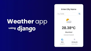 Build a Weather App in Django - Start to Finish