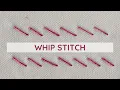 How to Embroider Whip Stitch Step-by-Step Tutorial for Hand Embroidery Sewing