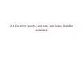 Linear Optimization course - 6 Extreme points vertices and basic feasible solutions