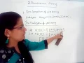 Two Dimensional Array in C Programming Language in Hindi Lec-31 C Programming Tutorial in Hindi