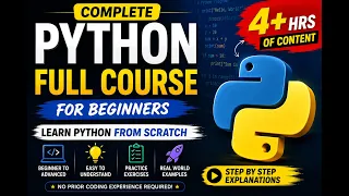 Python Full Course for Beginners 2026 Learn Python from Scratch Complete Tutorial