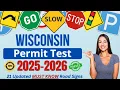 Wisconsin DMV Permit Practice Test 2026 21 Road Signs Quiz for the WisDot Written Test