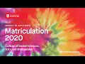 University of Leicester Matriculation 2020 College of Social Sciences Arts and Humanities 12 noon