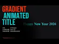 Gradient Animated Title css styles animation UI Web development projects for beginners