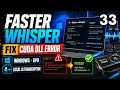 33 Local AI Dubbing Pipeline Phase 3 Faster Whisper Transcription on RTX GPU
