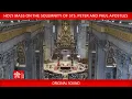 Download Lagu June 29 2025 Holy Mass on the Solemnity of Sts. Peter and Paul Apostles -Pope Leo XIV