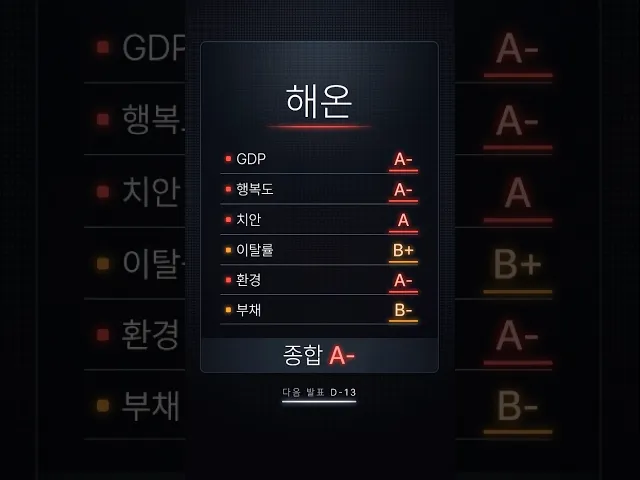국가별 등급이있다면 어떻게 될까?
