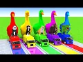 Download Lagu 5 Giant Duck Cartoon,Cow,Elephant,Tiger,Lion,Dinosaur,Paint Wild Animals Crossing Fountain Animation