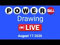 Powerball drawing live Results 17 August 2026 powerball drawing live today