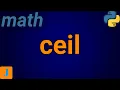 Python math ceil
