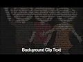 Background clip text effect in CSS Text in Image CSS CSS Tricks CSS Background-Clip