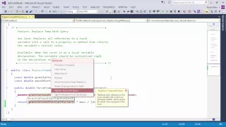 DevExpress CodeRush Replace Temp With Query