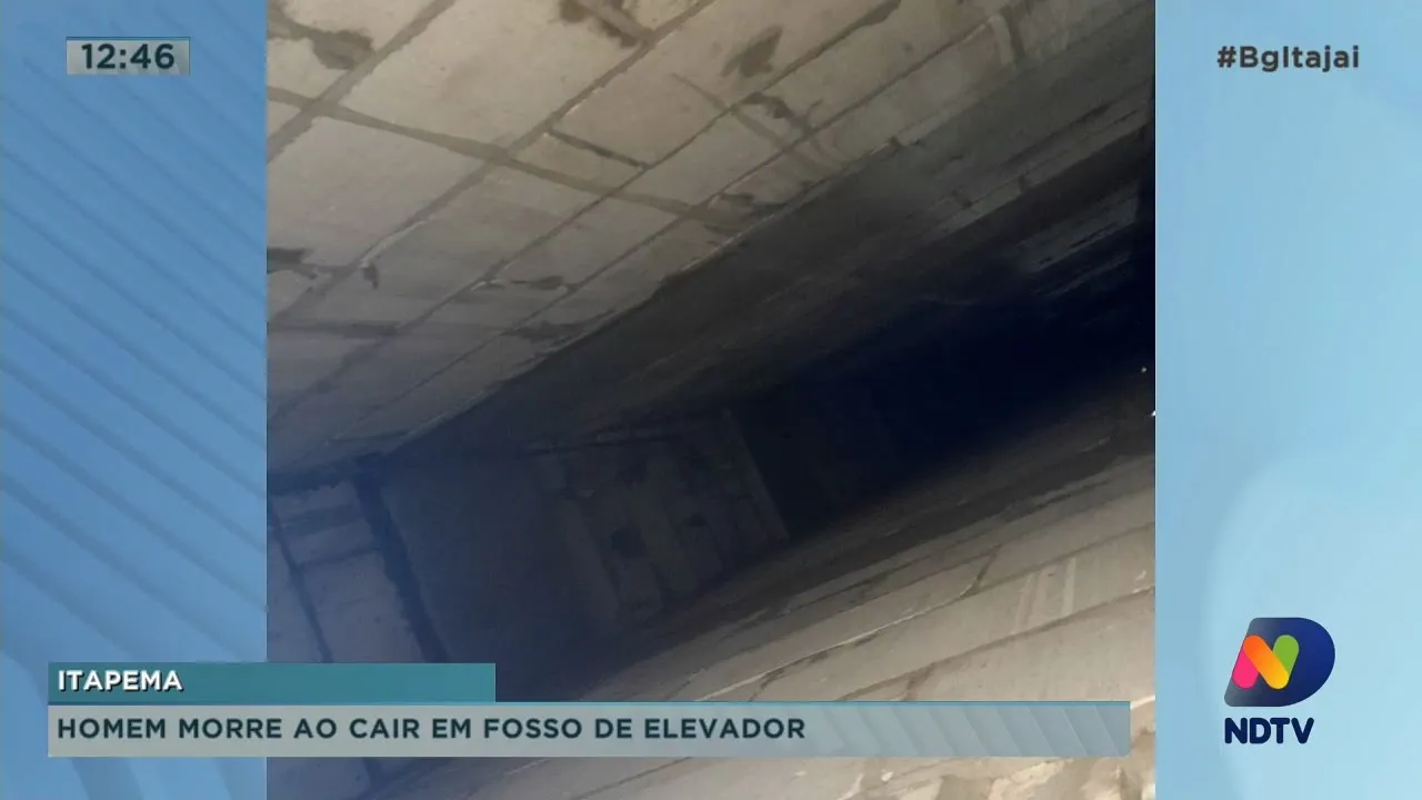 Homem morre ao cair em fosso de elevador