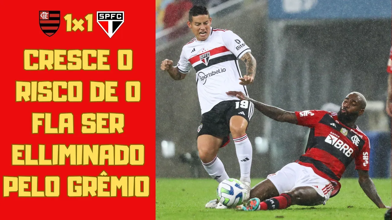 Pífio empate com os reservas do São Paulo sinaliza risco crescente de o Grêmio eliminar o Flamengo