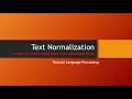 NLP 5 Text Normalization Tokenization Lemma Stemming Stop Words POS Tag Bangla