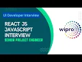 Wipro L2 Round React JavaScript Interview React Interview JavaScript Interview