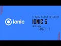 Ionic 5 New Project Tutorial Creating Pages and Navigation to Internal Pages