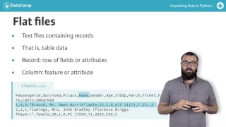 Importing flat files with Python