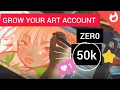 How to GROW your Art Instagram Tiktok 2023