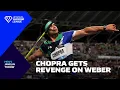 Download Lagu Neeraj Chopra beats Julian Weber in Paris javelin - Wanda Diamond League 2025