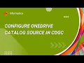 How to configure OneDrive Catalog Source in CDGC