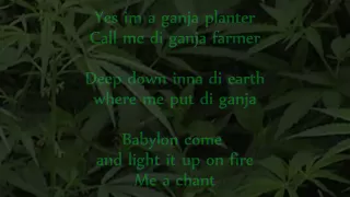 Marlon Asher Ganja Farmer Ganja Farmer Riddim Lyrics On Screen 