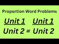 Solving Proportion Word Problems
