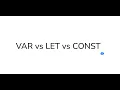 JavaScript Variables Explained var vs let vs const