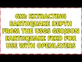 GIS Extracting Eart uake Depth from the USGS GeoJson Eart uake Feed for use with Openlayers