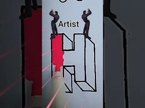How to draw Letter H? #funny
