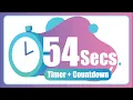 54 Seconds countdown Timer with Alarm The Moments