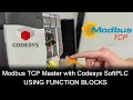 Codesys Modbus TCP Master Configuration Using Function Blocks