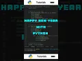 Coding Festive Wishes Python 2025 New Year Greetings with Turtle