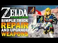 How To Repair Upgrade Weapons In Zelda Tears Of The Kingdom - TOTK Repair Weapons