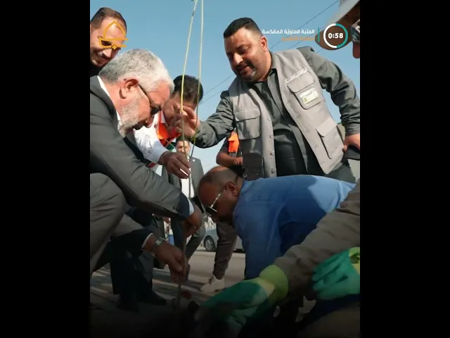 ⁣بـ 10 آلاف شجرة وشجيرة و30 بئرًا .. العتبة العلويّة المقدّسة تزرع الشارع (الحولي) بطول 30 كم