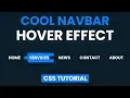 CSS Navigation Bar Hover Effect Cool Link Hover Effect HTML and CSS
