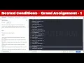 Nested Conditions Grand Assignment - 1 Denominations