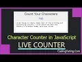 How to Create Character Count Tool in JavaScript Character Count Calculator CodingTuting Com