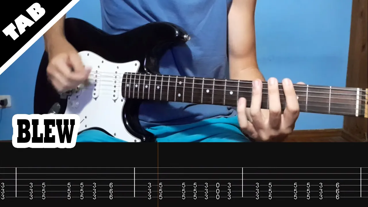 Blew - Nirvana | Guitar TAB | Lesson | Tutorial Blew - Nirvana | Guitar TAB | Lesson | Tutorial